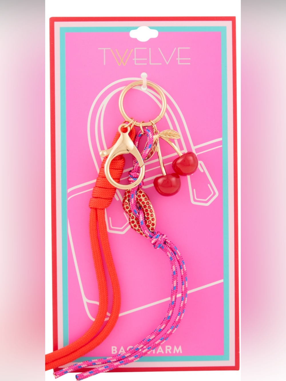 Cherry Lanyard Bag Charm
